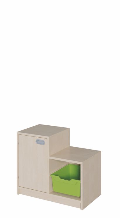 SideStep Schrank 60/40 cm, 1 ErgoTray Box L/1 Tür